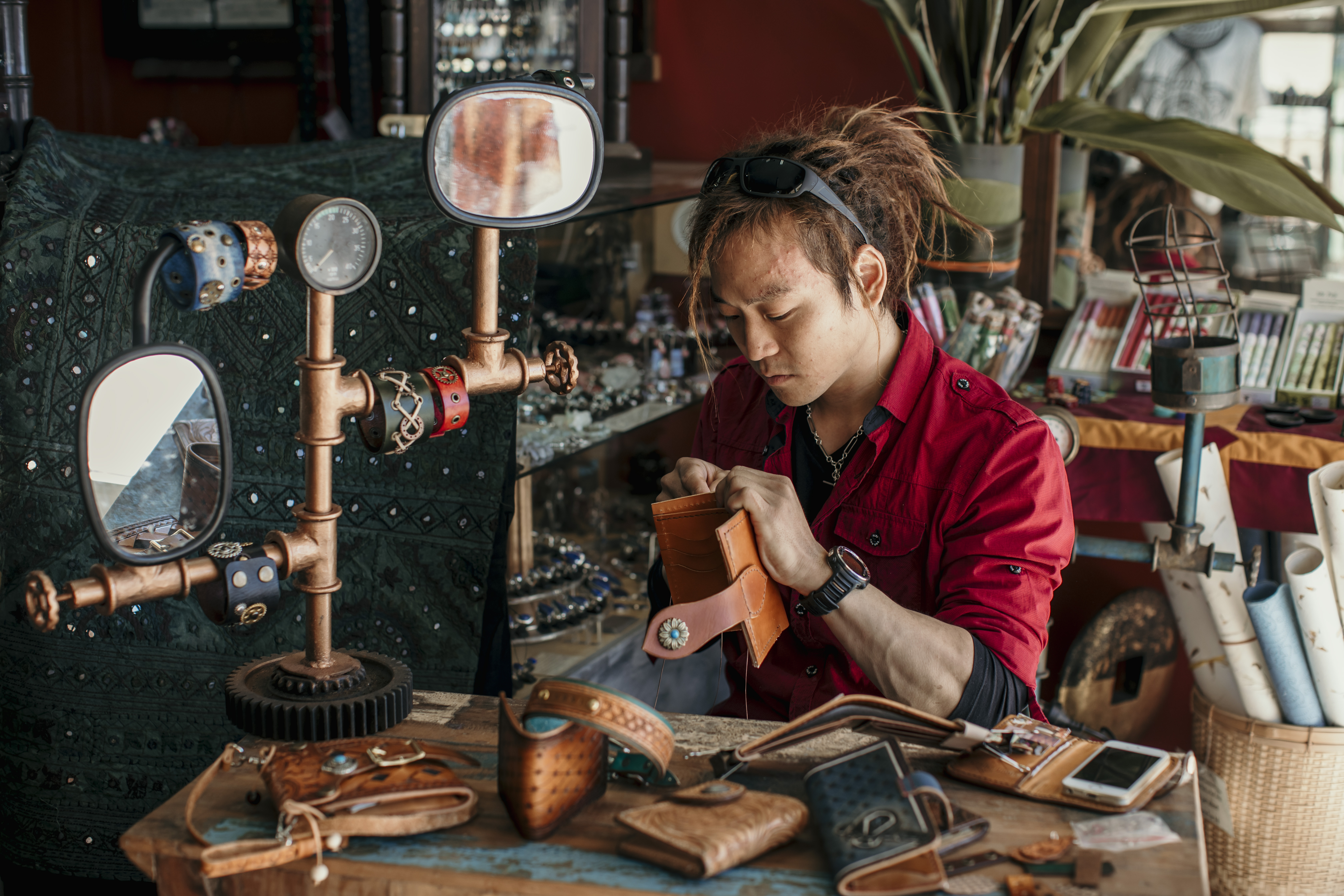 Crafting a life path with leather