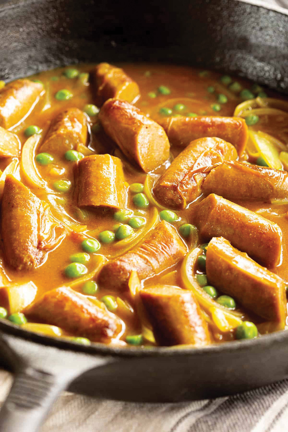 Classic Curried Sausages