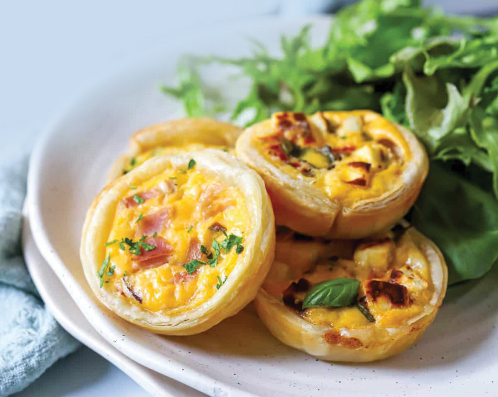 Smoky Cheese and Pumpkin Mini Quiches
